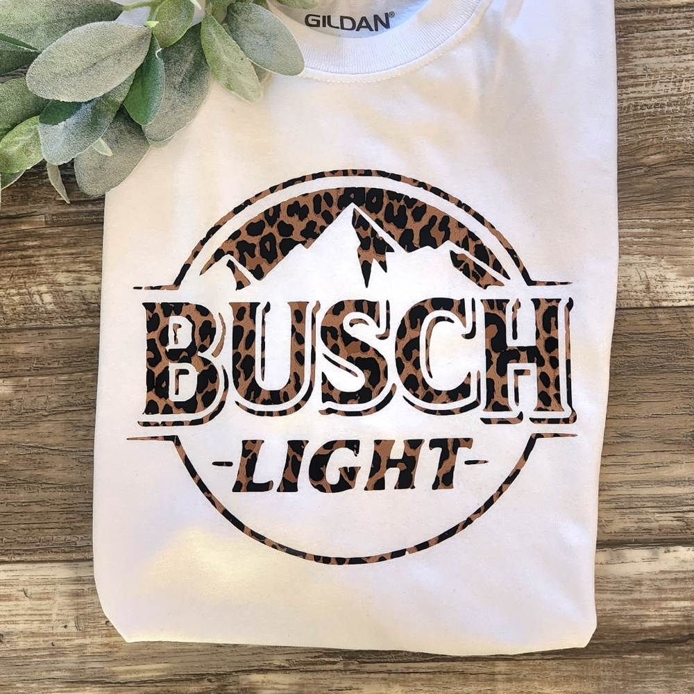 Busch light shirt cheetah print cute popular trending party
